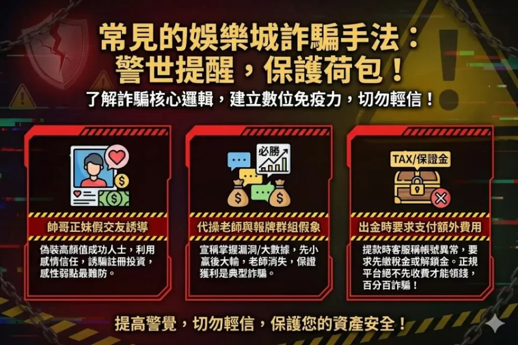 娛樂城詐騙手法